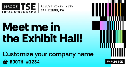 Example Exhibit Hall social media Graphic Big Blue